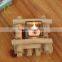 2016 Unique Creative Cheap Wooden Glass Handmade Crystal Candle Holder