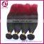 Wholesale price 7A 100% virgin Indian human ombre color 1B/red hair extension Indian hair weave