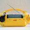 built-in speaker dynamo solar charge radio with led torch