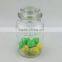 New Desingn Embossed Glass Jar with Lid