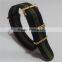 Low MOQ Gold Hardware Custom Printed DW Nato Strap 20mm