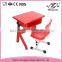 New production PP&steel children desk and chair