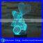 Wedding Decoration 3D Cute Sweet Heart Bear LED 7 Colors Change Touch Control Arcylic Night Light