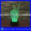 Acrylic Victory Gesture Shaped 3D LED Night Light Creative Stereoscopic 7 Colors Flashing Touch LED Night Light
