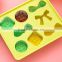 Silicone different lovely shape food freezer tray ice cube box