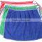 solid color long and waist apron with check border microfiber bib apron