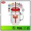 16 ounce bpa free double wall plastic mason jar with colored lid