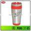 16oz insulated stainless steel thermal camping mug with screw lid