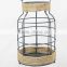 Indoor table and hanging metal candle lantern with rope winding and rope handle ML-2167
