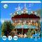 Chrismas discount! China manufacturer fiberglass theme park amusement double decker merry go round carousel rides for sale