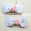 Cute Fancy Wholesale Kids Fabric Ribbon Bow Hair Clips For Baby Girls Accessories