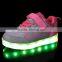 2016 Hot Selling Wholesale Shoe Soles Rubber Kid Shoe LED Light Shoes