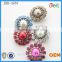 Wholesales Alloy Round Crystal pearl button Rhinestone Button