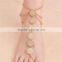 Fashion Foot Chain Carving Disc Barefoot Sandals