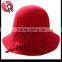 vintage traditional Wool Felt Men Women Formal Fancy Bowler Derby dress Hat Unisex
