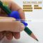 Wholesale kids silicone pencil gripper rubber pencil grip types soft touch Aid children writing