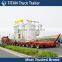 TITAN multi axle hydraulic steering low bed semi trailer , modular lowbed trailers