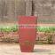 durable curve line matt grey fiberglass urn