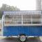 customized double axles small food trailer with mobile candy kiosk/ food kiosk cart for crepe&waffle machine/ food service car