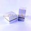 White Gold Foil Embossed Cosmetic Paper Box With EVA Foam