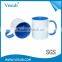 New Type Modern Style 11OZ double color custom travel mug sublimation