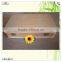 luxury cash packaging golden metal handle wood box