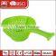 Home Kitchen plastic fruit strainer rice colander cooking sieve with handle