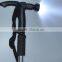 Telescoping walking canes with flashlight 9 LED, Aluminum 7075, 4 sections, SZ19006