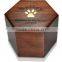 Elegant Pine wood pet funeral urn chinese funeral supply