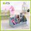 emc Desktop Household Makeup Storage Plastic Box with dividers