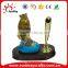 revolving pen holder with zebra figurine