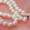 AA 9-10mm white round freshwater pearl necklace