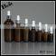 hot products cosmetic essential oil different size amber glass dropper bottle silver aluminum dropper bottle best sellers