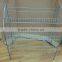 Living room furniture stackable 4 tier stainless steel metal shoe rack