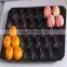 FDA Certificate PP Plastic Black Punnet Tray for Tomato