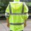 custom high visibility reflective work vest with pockets for running supplier