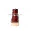 Autumn men leather high top casual shoes sample for adults, winter high upper worker shoes casual brand from china