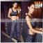 Custom Logo Pro Performance Women Racer White Plus Size Cheerleading Sports Bra