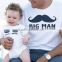 2017 latest cotton baby clothes father son summer children clothes short sleeve white kid custom t shirt wholesale china