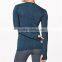 New Design Ladies Round Neckline t Shirt With Long Sleeve