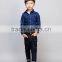 latest cool style long sleeve 100% cotton washed demin shirt for boy