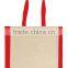 Full Color Print Tote Bag With Side Accents - made from 6 oz. basic cotton, measures 16"H x 15"W x 3"D and comes with your logo.