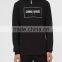 100% Cotton long sleeve high neck sweatshirt custom print fashion sweatshirt men 2016