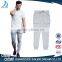 2017 factory direct custom 100% polyester sweat pants slim fit men latest design pants