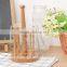2015 New Products Household Kitchen Round Wood Drain Cup Hanger Rack