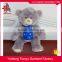 Kids gift high quality soft fancy material stuffed bear plush toy custom teddy bear