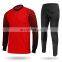 OEM rib long sleeve custom foam printing yellow dry fit lycra prolite fabric soccer jersey set