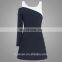 Fashion Design Waistcoat One Shoulder Blazer Side Button Women Dress