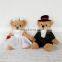 Pretty Bride And Groom Teddy Bear Plush Toy 2018 New Wedding Valentine Gift Custom Stuffed Soft Toy Plush Couple Teddy Bear