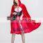 2017 Christmas Gothic Red Cosplay Dress Sexy Women Costumes Halloween